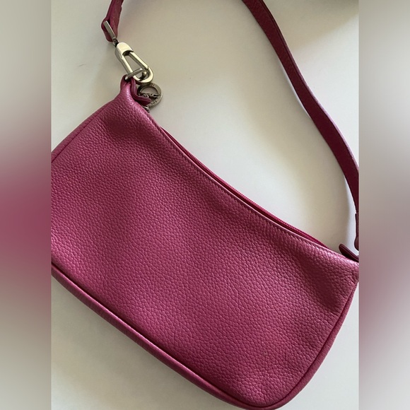 Authentic Longchamp Pink Leather Shoulder Bag - Picture 2 of 12